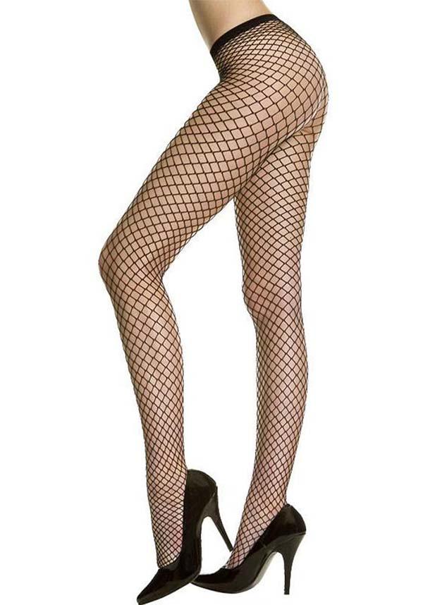 Mini Seamless Diamond Net Spandex Pantyhose for All Sizes
