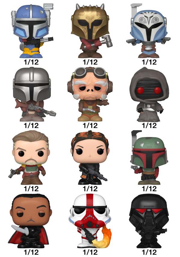 Collectible Star Wars: The Mandalorian Bitty POP! VINYL Figures in Blind Box Packaging