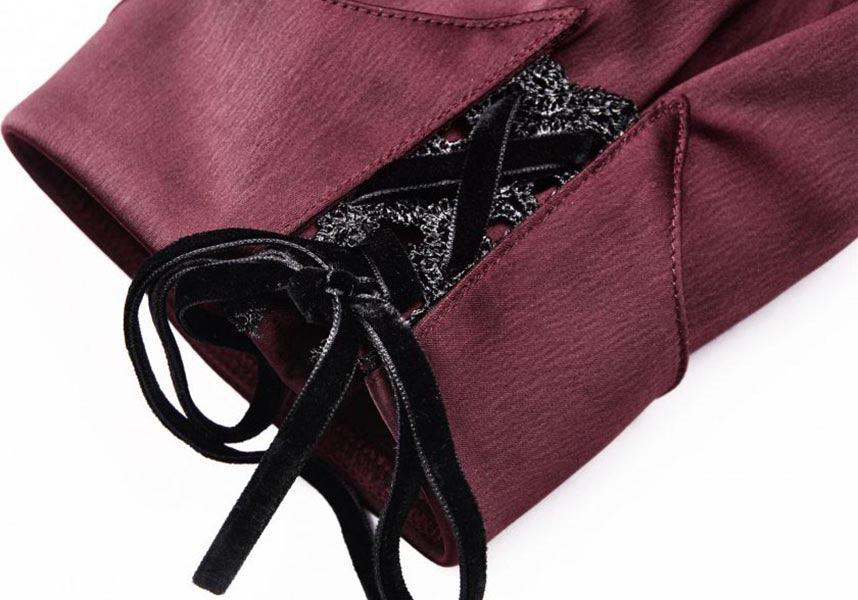Stylish Red Wine Diamond Women's Top - Ideal for Corporate Look