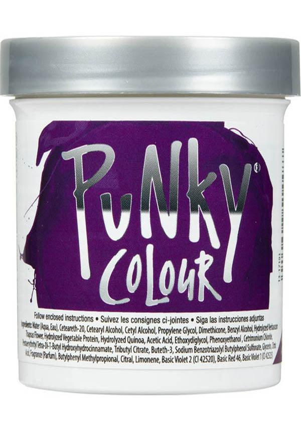 Punky Semi - Permanent Purple Hair Colour Creme for a Vibrant Look