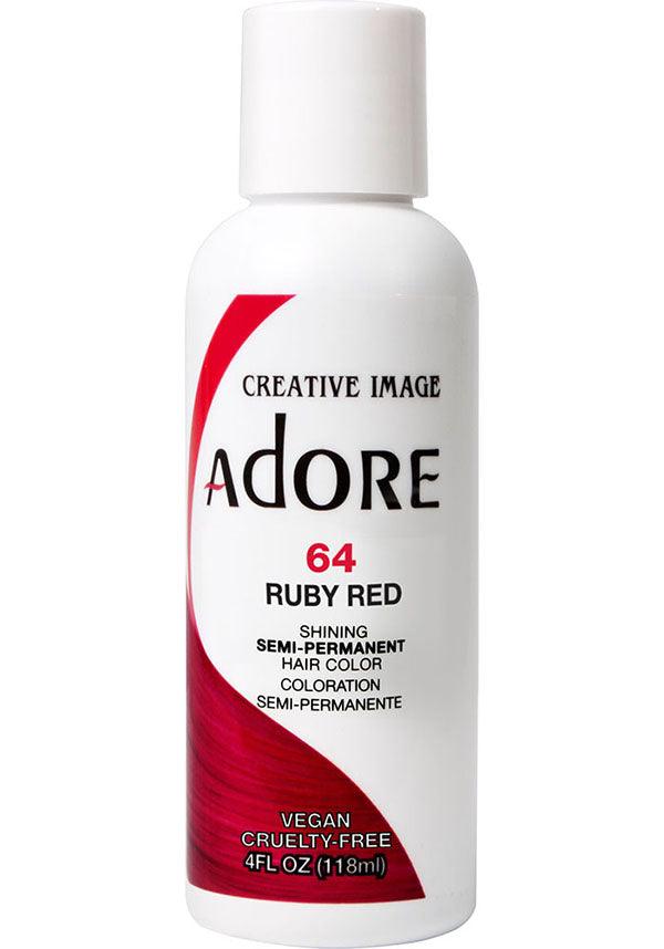 Adore Ruby Red Semi - Permanent Hair Colour for Vibrant Locks