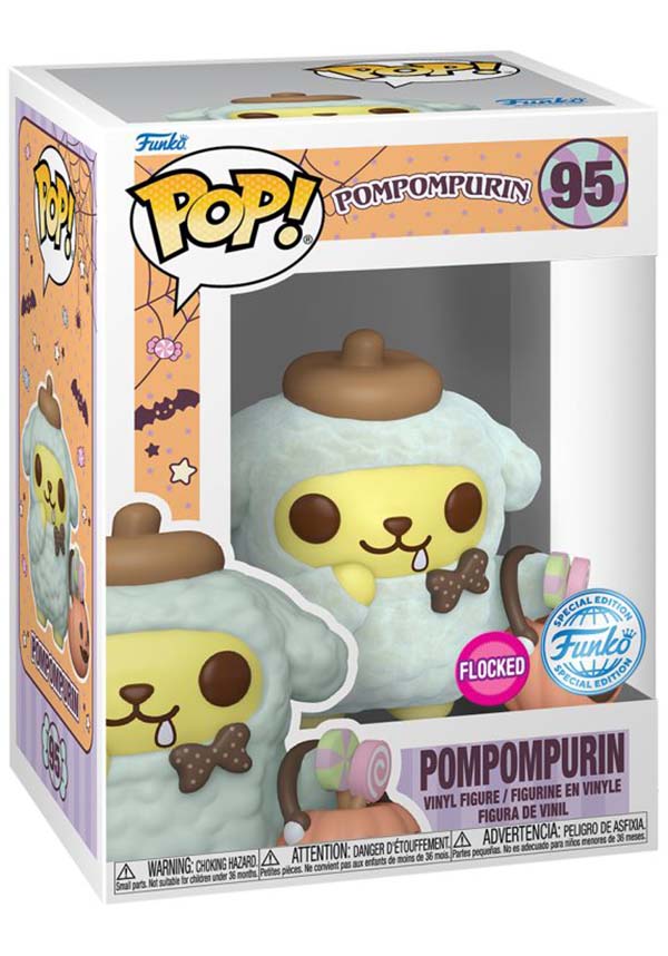 Sanrio Pompompurin Halloween Flocked POP! Vinyl Figure [Restricted Sale]
