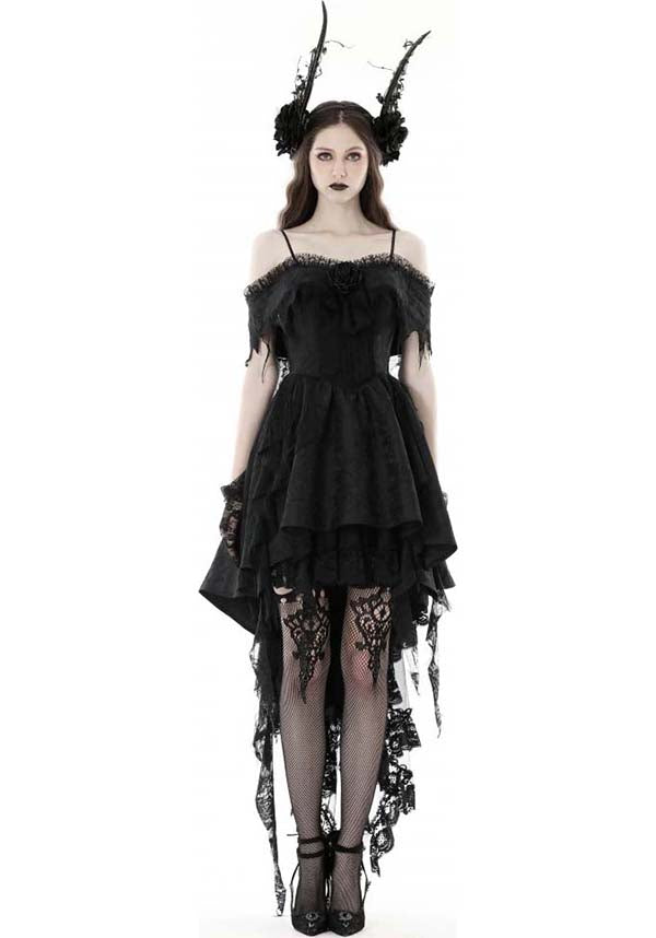 Enchanting Off - the - Shoulder Runaway Princess Polyester Dress