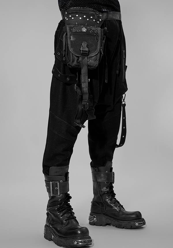 Stylish Blade Adjustable WAIST BAG with Punk Decoration