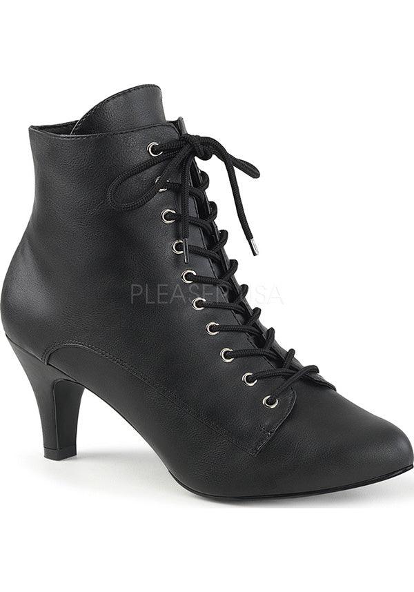 PREORDER! DIVINE-1020 Black Vegan Ankle Boots