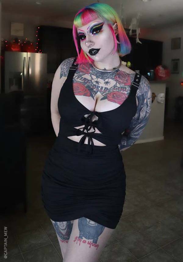 Raven Mini Gothic Date Night Dress