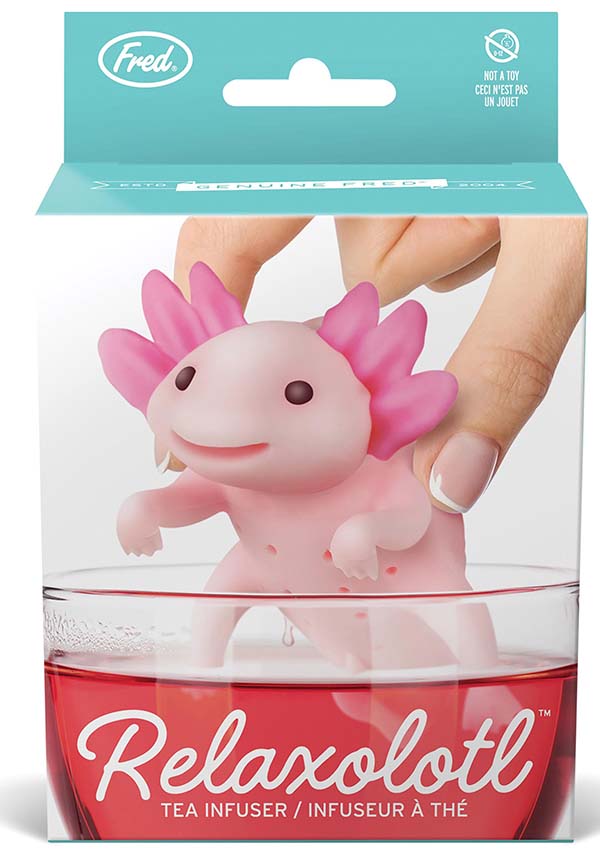 Fred's Relaxing Axolotl Tea Infuser - A Charming Way to Brew Tea