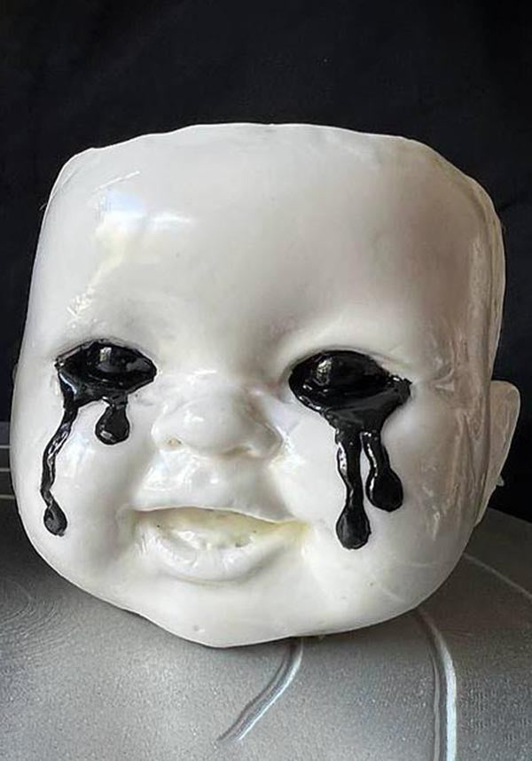 White Doll Head Planter for Home and Garden Decor