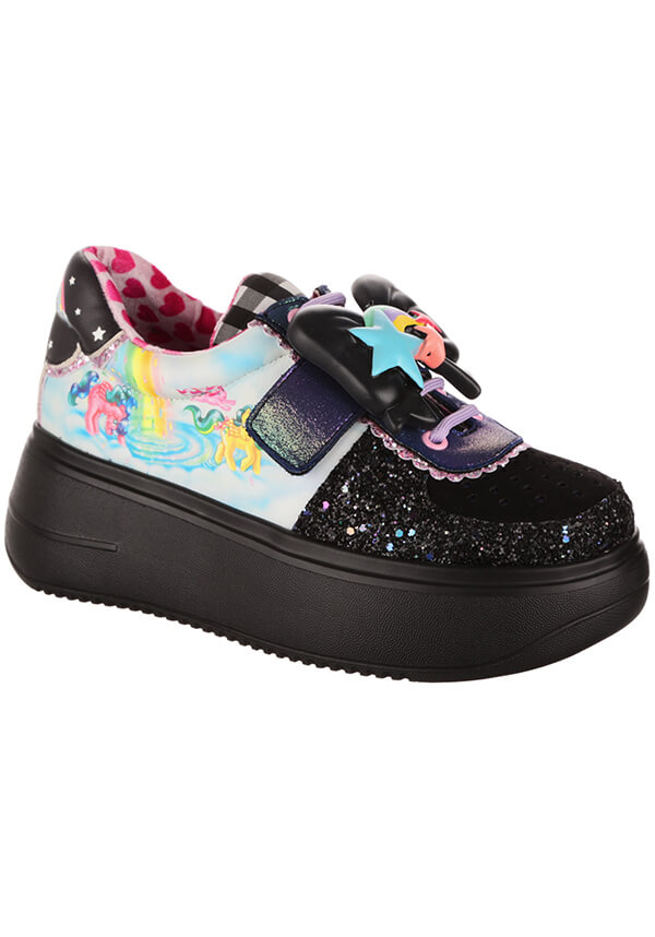 My Little Pony Rainbow of Light Black Platform Lace - up Sneakers