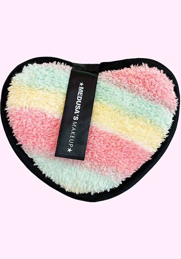 Rainbow-colored Reusable Eco-friendly Makeup Remover Pad for Thoroughly Clean and Fresh Skin