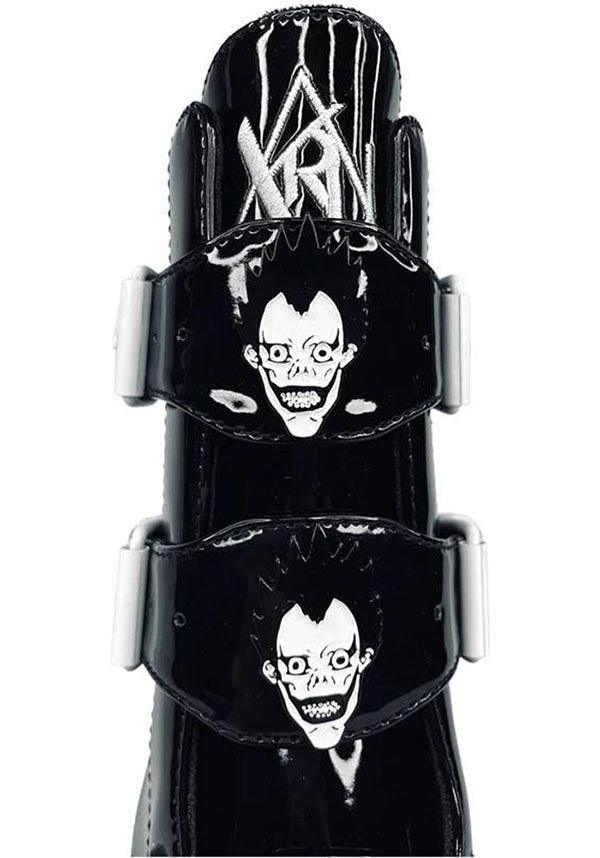 YRU x Death Note Dune Lo Ryuk Black Platform Boots - Exclusive Anime - Inspired Footwear
