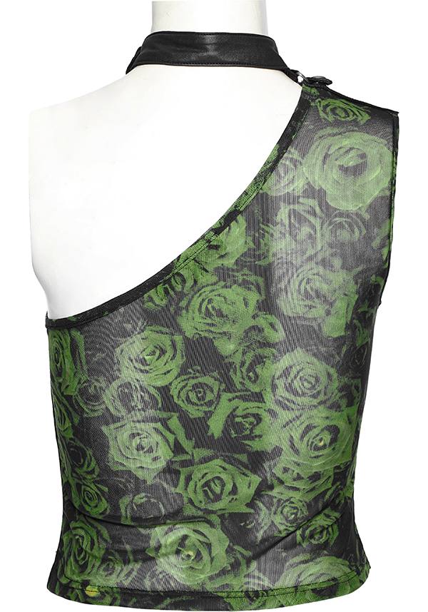 Punk Rave Philomena Asymmetric Mesh Top - Bold and Unique