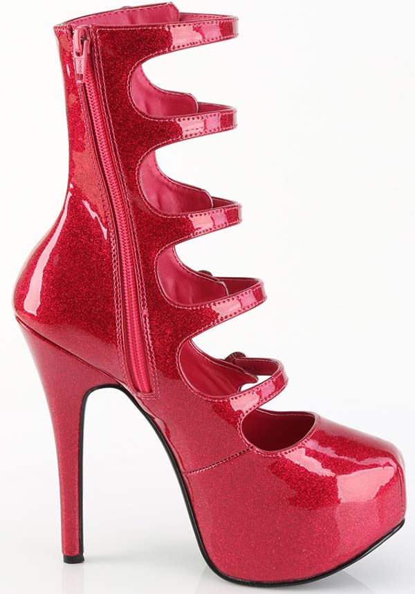 TEEZE-23 Fuchsia Platform Heels - Preorder Available