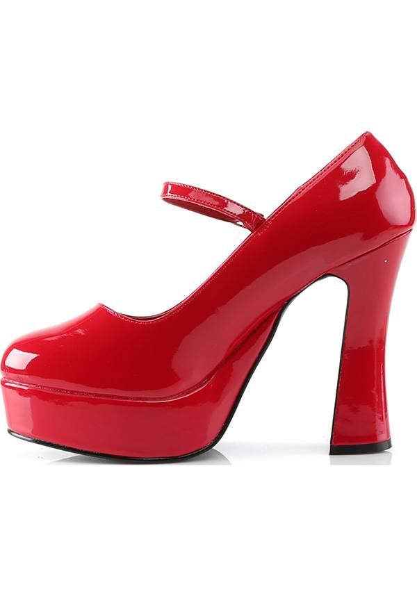 Red Patent Dolly-50 Platform Heels - Preorder