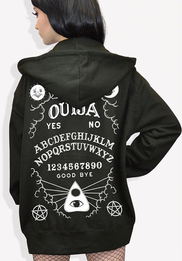 Ouija Board Inspired Ultra - Comfortable Zipped Hoodie