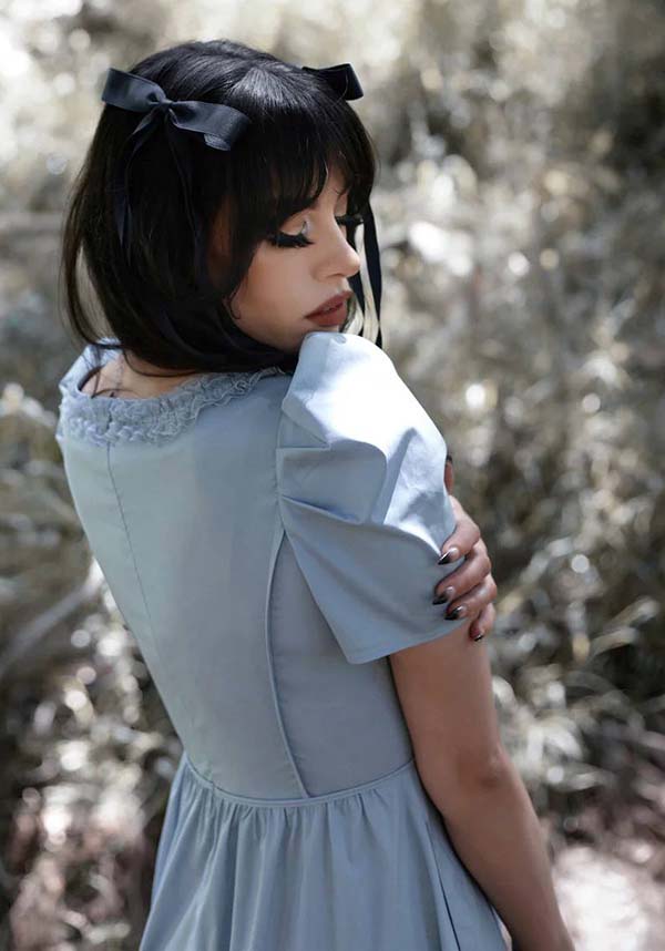 Pastel Blue Gothic Lace Provence Dress by Lively Ghosts