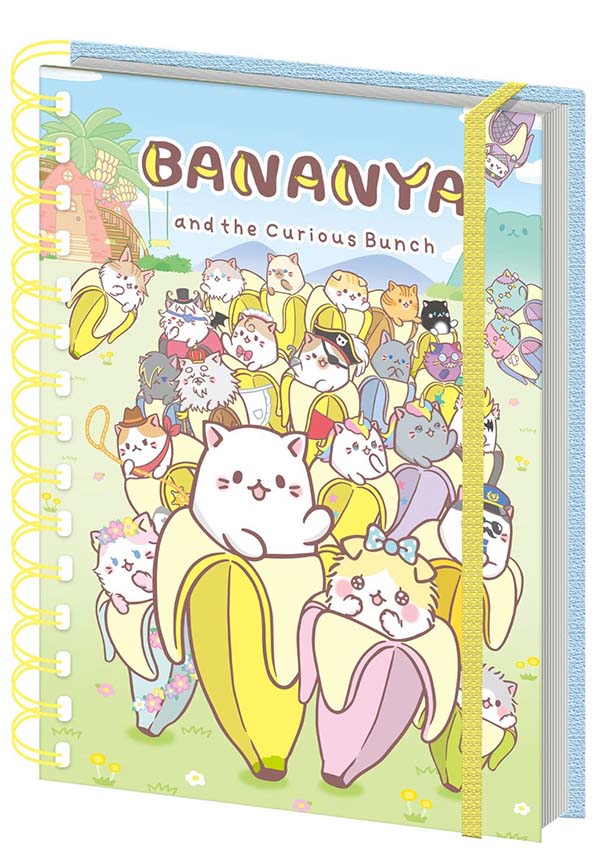 Bananya The Curious Bunch A5 Lined Notebook - Ideal for Organizing Thoughts