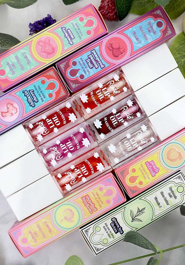 Rude Cosmetics Peach Refresh Lip Oil Massage for a Fruity Lip Treat