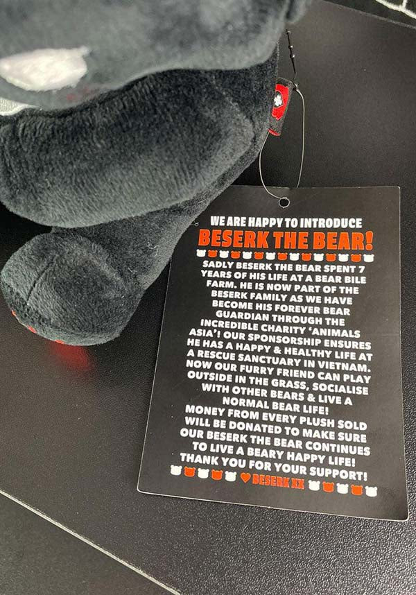 Beserk The Bear Charity Plush Toy - Support Animals Asia with Every Purchase
