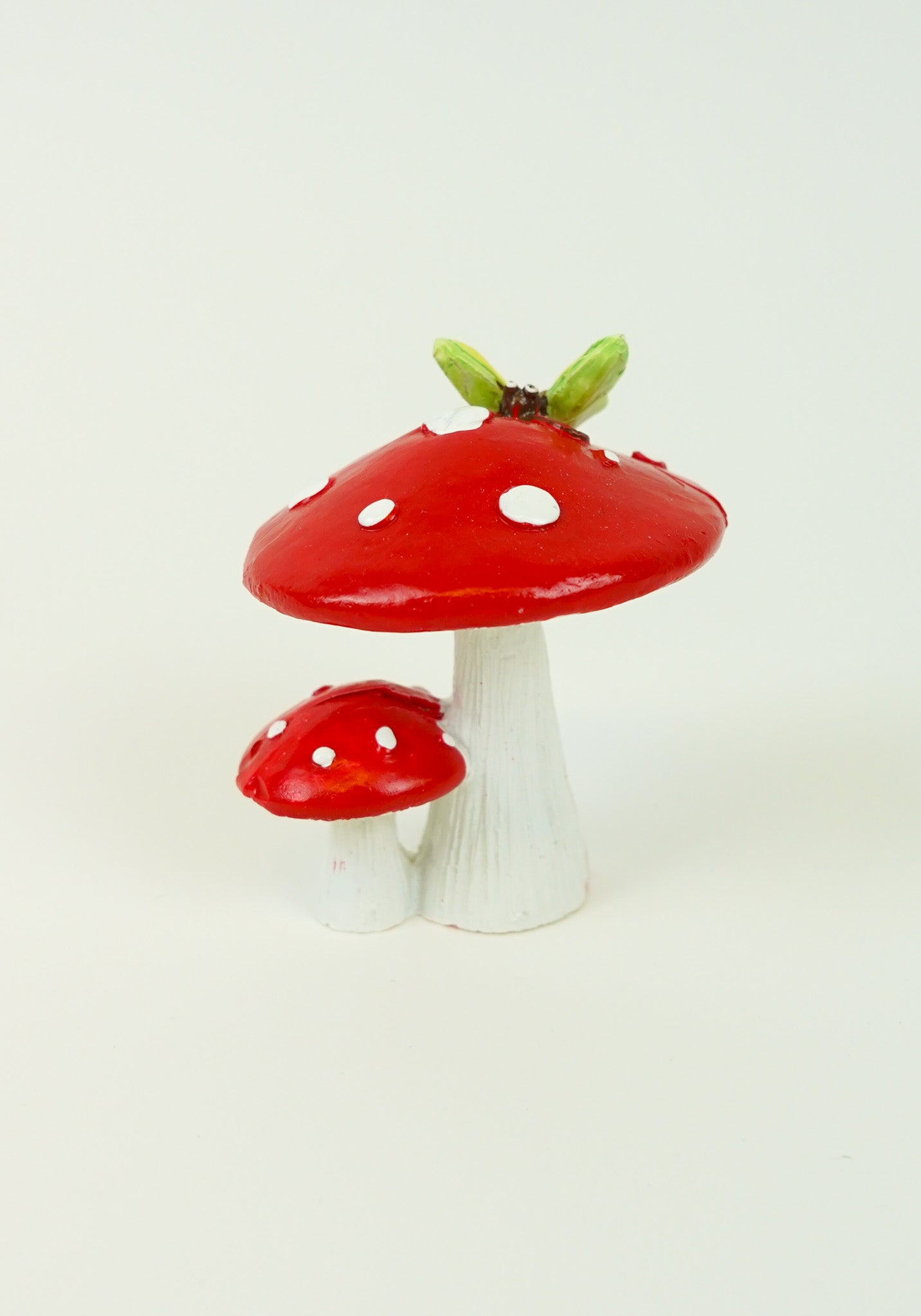 Gothic Gifts: Enchanting Blue or Green Dragonfly Red Mushroom Decor