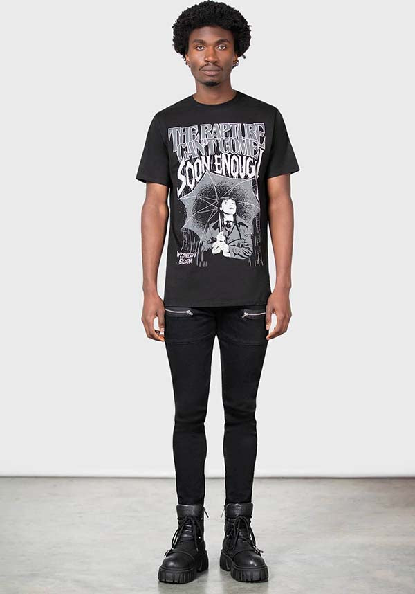 OFFICIAL WEDNESDAY UNISEX FITTED T-SHIRT WITH CUSTOM GRAPHICS