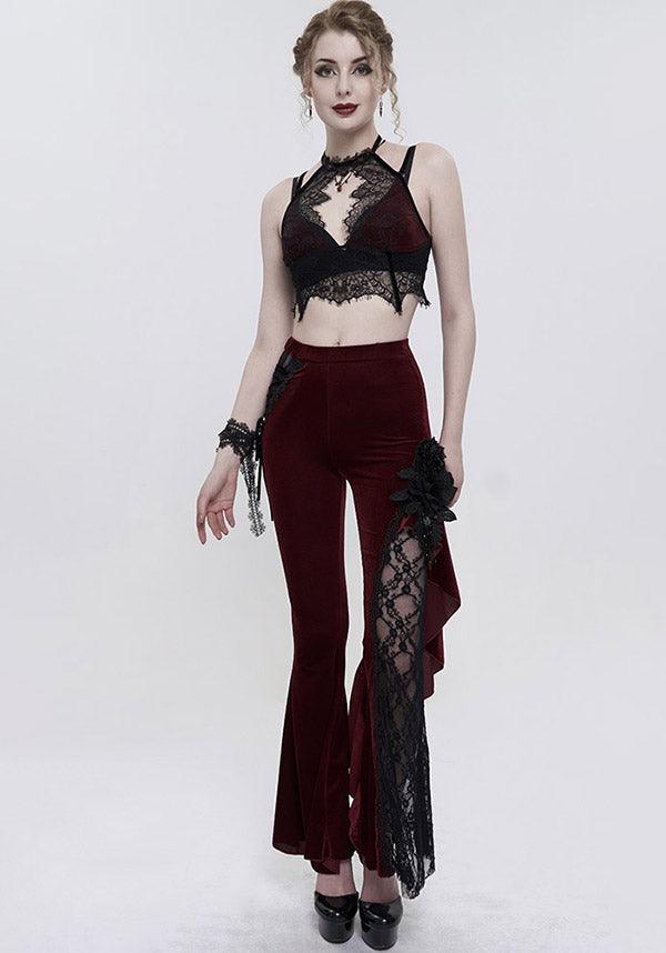 Scarlet Aura Gothic Lace Top for Seduction