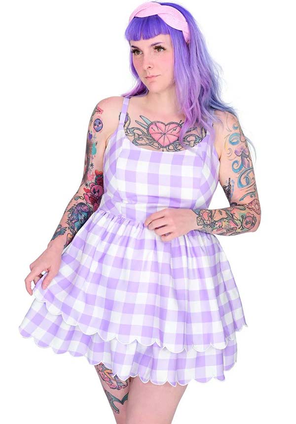 My Violet's Lavender Gingham Best Day Ever Sundress - A Must - Have Summer Dress