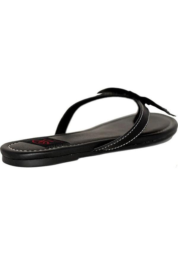 Spooky Cute Black Betty Bat Sandals for Summer Days