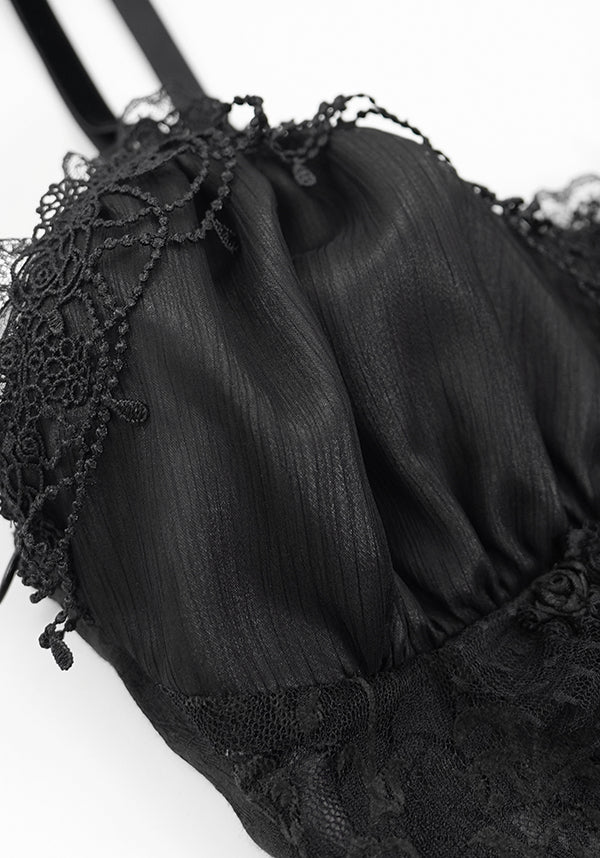 Devil Fashion Laced Briar Gothic Corset Top for Dark Romantics