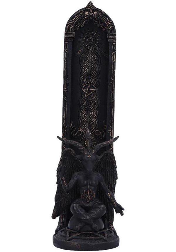 Exquisitely Hand - painted Baphomet's Essence Incense Burner for Gothic Lovers