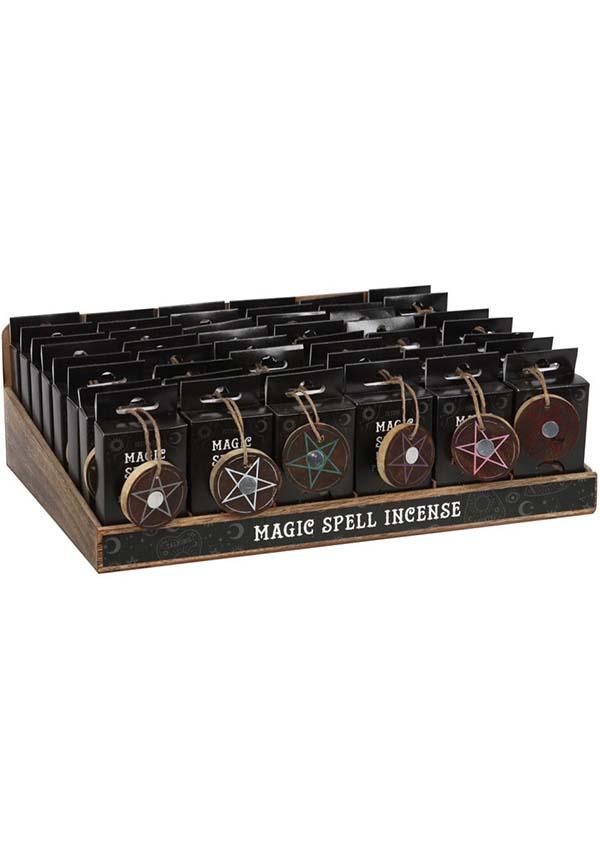 Enchanting Magic Spell Incense Cones with Pentagram Holder