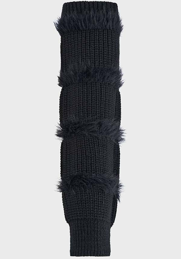 Striped Night Arm Warmers - Cozy and Stylish Knit Arm Accessories