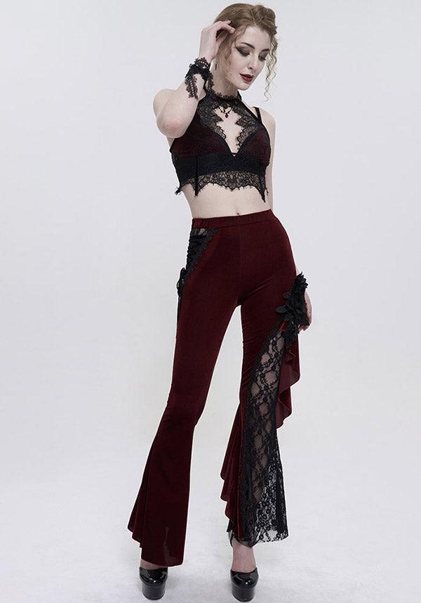 Scarlet Aura Gothic Lace Top for Seduction