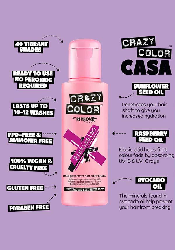 Luxurious Crazy Color Sapphire Semi - permanent Hair Colour for Pre - lightened Hair