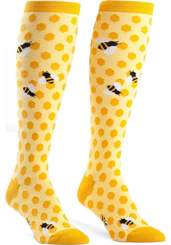 Bee's Knees Comfy Knee High Socks in Various Yellow Shades