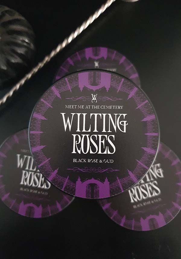 8oz Tin Candle: Enchanting Wilting Roses Scent