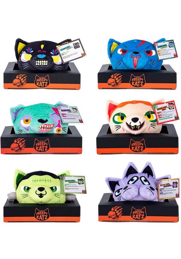 Series 1 Kreepy Katz Litter Tray Plush Toys | Collectible Character Figurines