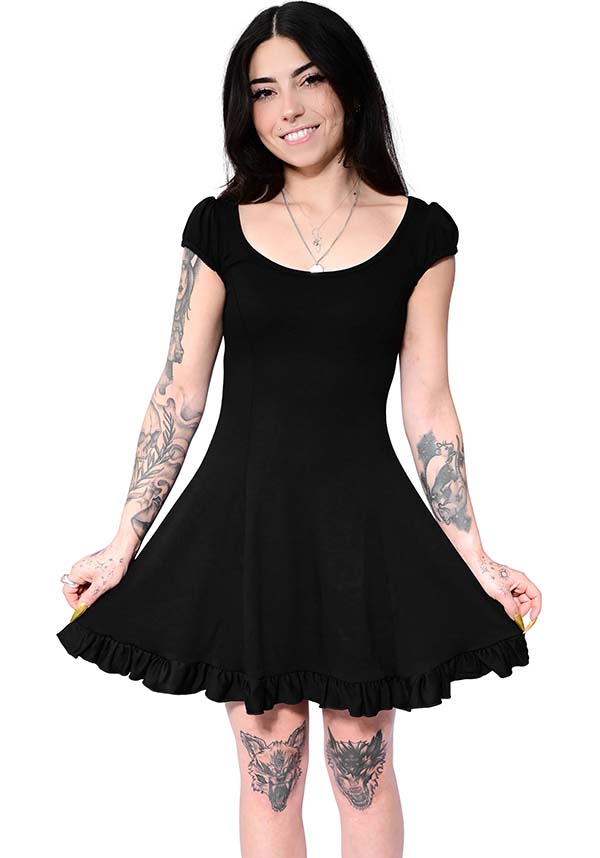 Marie Adjustable Satin Bow Stretch Ponte Holiday Dress