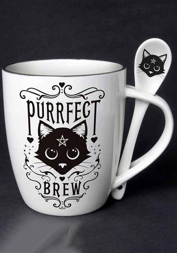 Purrfect Tea and Coffee Mug & Spoon Set for Brew Lovers