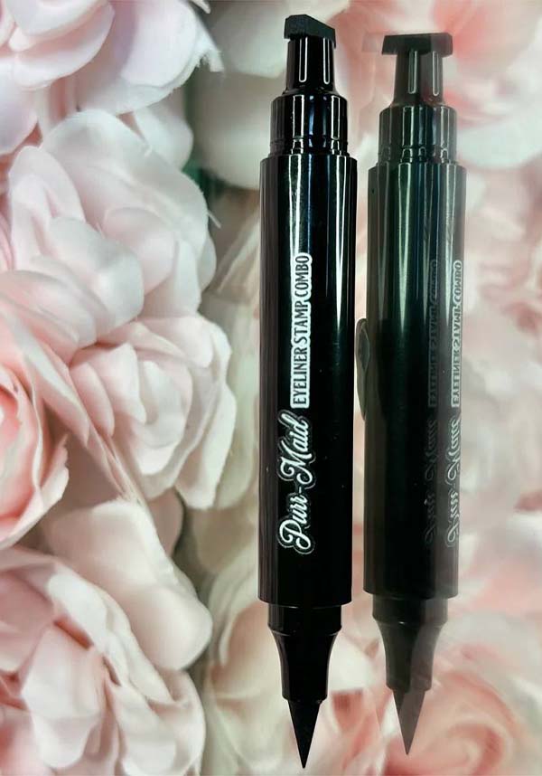 Purrmaid Black Eyeliner Stamp Duo - A Must - Have Makeup Product for Cat Eye Liner