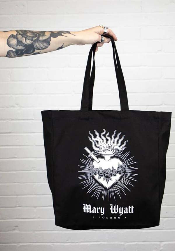 Sacred Canvas Design Tote Bag - A Large Capacity Shopping Tote