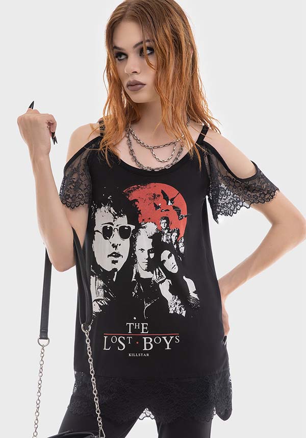 Bad Element Cold Shoulder Women's Fashion Top Inspired by Lost Boys