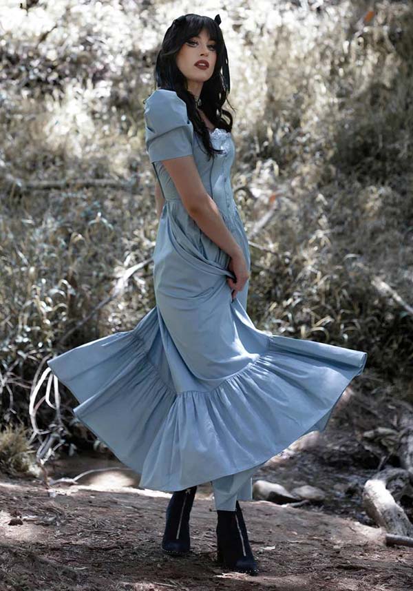Pastel Blue Gothic Lace Provence Dress by Lively Ghosts