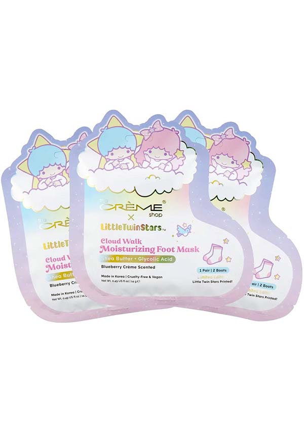 Little Twin Stars Moisturizing Foot Mask Set of Three - Cloud Walk Edition
