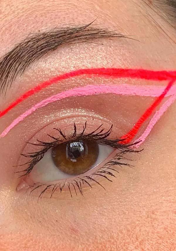 Black and White UV-Reactive CAKE Wet Eyeliner for Creative Makeup