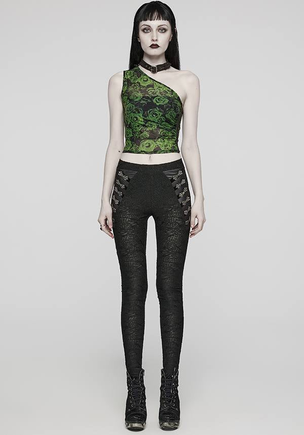 Punk Rave Philomena Asymmetric Mesh Top - Bold and Unique