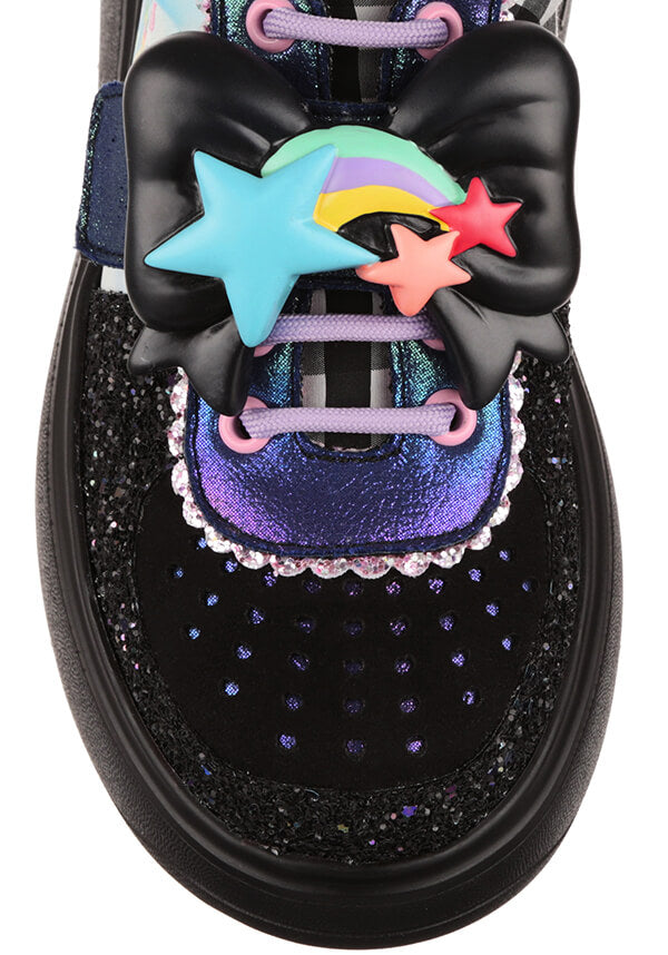 My Little Pony Rainbow of Light Black Platform Lace - up Sneakers