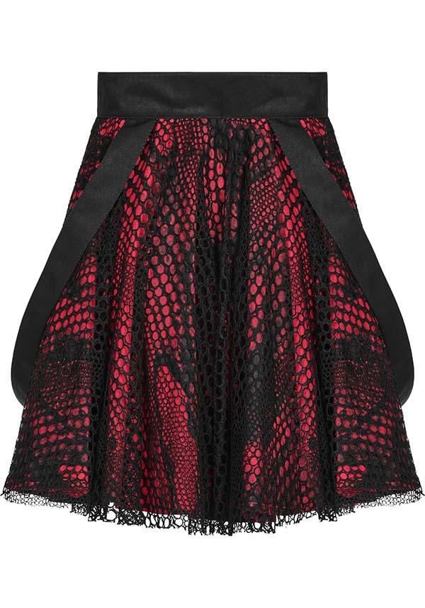 Edgy Rock Sweetheart Adjustable Straps Short Skirt
