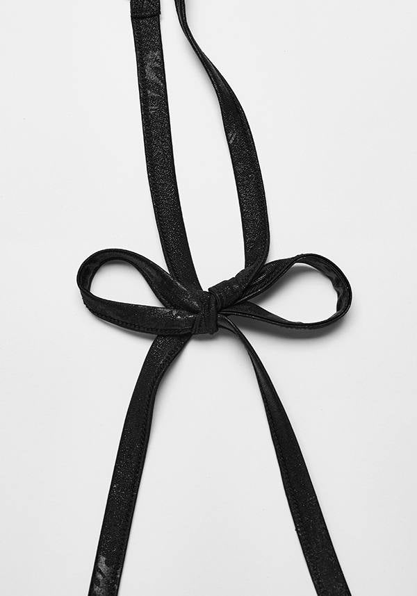Punk Rave's Black Elastic Wrap Halter Top - Minerva Style