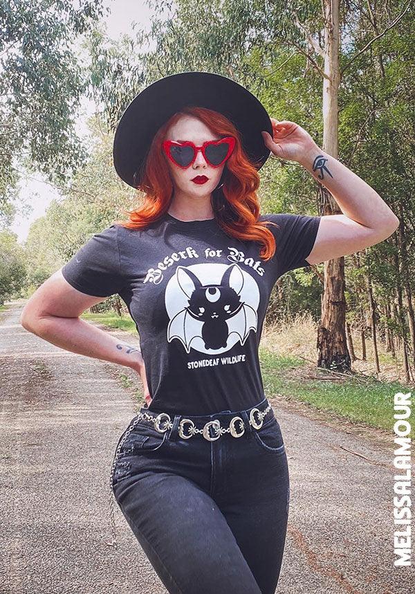 STONEDEAF CHARITY - Beserk for Bats Ladies Fitted T-Shirt